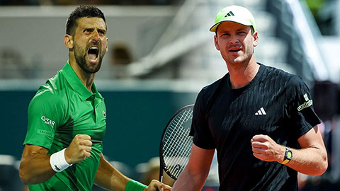 Trực tiếp tennis Novak Djokovic vs Hubert Hurkacz, 20h00 ngày 24/5
