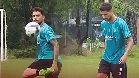 VIDEO Hendrio phô diễn kỹ thuật điêu luyện tại buổi tập của Hà Nội FC