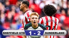 Kết quả Sheffield United 1-2 Sunderland: Mèo đen thăng hạng Premier League