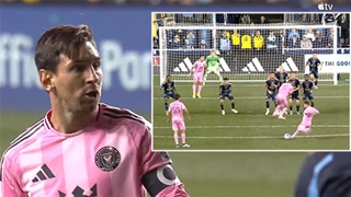 VIDEO Chiêm ngưỡng pha đá phạt siêu đẳng của Messi vào lưới Philadelphia Union