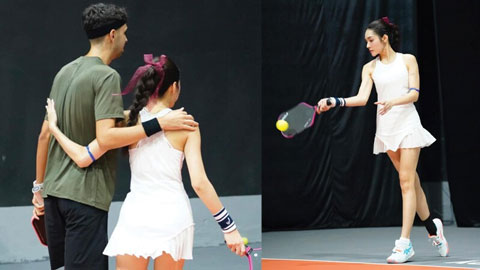 Mỹ nhân thân mật với 'Tây Balo' trên sân Pickleball là ai?