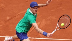Jannik Sinner phong độ hủy diệt ở Roland Garros, đối thủ ngán ngẩm bỏ về