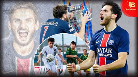 Khvicha Kvaratskhelia, từ cậu bé ngồi đợi táo lớn lên đến nhà vô địch Champions League