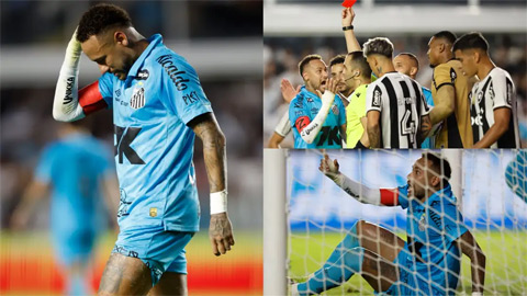 Neymar bị đuổi khỏi sân khi tái hiện bàn thắng bằng tay giống Maradona