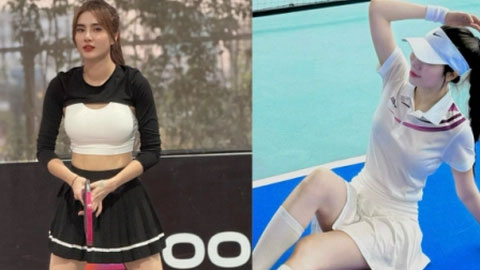 Lê Khánh Chi, em gái Công Vinh rực rỡ trên sân pickleball, thời trang biến ảo
