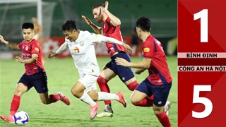 VIDEO bàn thắng Bình Định vs Công an Hà Nội: 1-5 (Vòng 20 V.League 2024/25)
