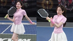 Hot girl trường báo gây thương nhớ trên sân Pickleball