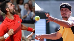 Nhận định tennis Novak Djokovic vs Alexander Zverev, 01h15 ngày 5/6: Nole gặp thử thách cực đại
