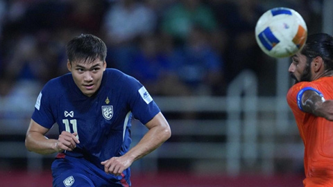 Thái Lan thắng dễ Ấn Độ trước vòng loại Asian Cup 2027