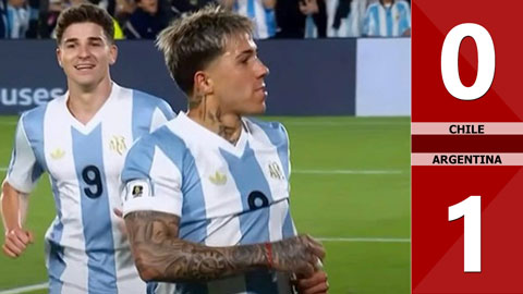 VIDEO bàn thắng Chile vs Argentina: 0-1 (Vòng loại World Cup khu vực Nam Mỹ 2026)