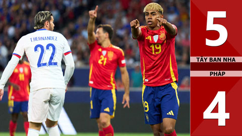 VIDEO bàn thắng Tây Ban Nha vs Pháp: 5-4