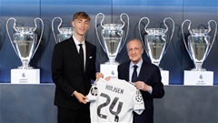 Dean Huijsen nhận số 24 trong ngày ra mắt Real Madrid