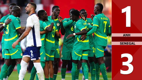VIDEO bàn thắng Anh vs Senegal: 1-3 (Giao hữu quốc tế 2025)