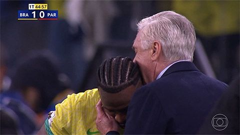 Vinicius vs Carlo Ancelotti, định mệnh từ Real Madrid đến ĐT Brazil