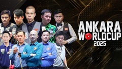 Billiards Việt Nam tỏa sáng tại Ankara World Cup 2025