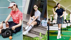 Mỹ nhân VTV Lã Thanh Huyền cuốn hút với thời trang sân golf và pickleball sang chảnh