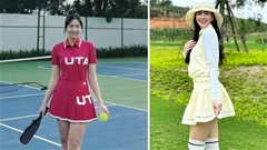 MC Mai Ngọc đẹp bất chấp: Dáng điểm 10 trên sân golf lẫn sân pickleball
