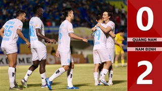 VIDEO bàn thắng Quảng Nam vs Nam Định: 0-2 (Vòng 25 V.League 2024/25)