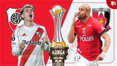 Nhận định bóng đá River Plate vs Urawa Red Diamonds, 02h00 ngày 18/6: 3 điểm cho Mastantuono và đồng đội