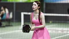 Vẻ đẹp 'thần tiên tỷ tỷ' của 'Cá sấu chúa' Quỳnh Nga trên sân pickleball