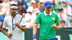 Jannik Sinner 'độc cô cầu bại' đánh đơn, đánh đôi nhận thất bại sốc ở Halle Open