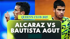 Nhận định tennis Carlos Alcaraz vs Roberto Bautista-Agut, 20h30 ngày 21/6: Derby Tây Ban Nha nóng bỏng