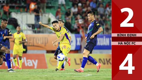 VIDEO bàn thắng Bình Định vs Hà Nội FC: 2-4 (Vòng 26 V.League 2024/25)