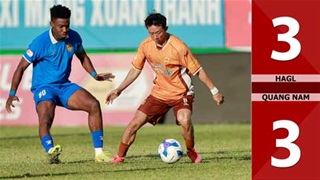 VIDEO bàn thắng HAGL vs Quảng Nam: 3-3 (Vòng 26 V.League 2024/25)