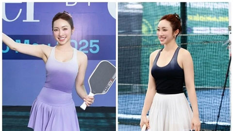 Vợ Chi Bảo xứng danh ‘nữ hoàng thời trang’ sân pickleball