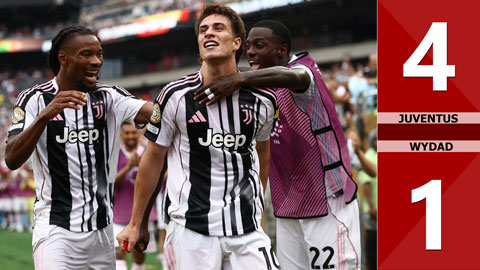 VIDEO bàn thắng Juventus vs Wydad Casablanca: 4-1 (FIFA Club World Cup 2025)