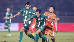 Trực tiếp SHB Đà Nẵng 1-0 Bình Phước: Công Phượng không thắng được Tiến Dũng ở chấm 11m 