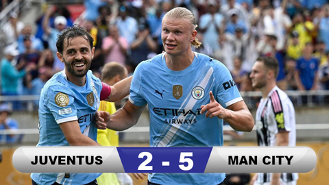 Kết quả Juventus 2-5 Man City: Man xanh toàn thắng vào vòng 1/8