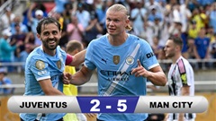 Kết quả Juventus 2-5 Man City: Man xanh toàn thắng vào vòng 1/8
