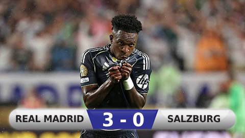 Kết quả Real Madrid 3-0 Salzburg: Real giành thắng lợi '3 sao'