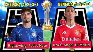 VIDEO Đội hình Chelsea vs Benfica mạnh như thế nào ở trận đấu tại FIFA Club World Cup?