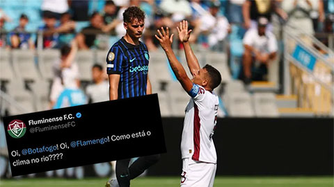 Vừa loại Inter, Fluminense đăng ngay thông điệp gây phẫn nộ 