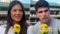 Đang thi đấu ở Wimbledon, Alcaraz vẫn buông lời tán tỉnh Emma Raducanu