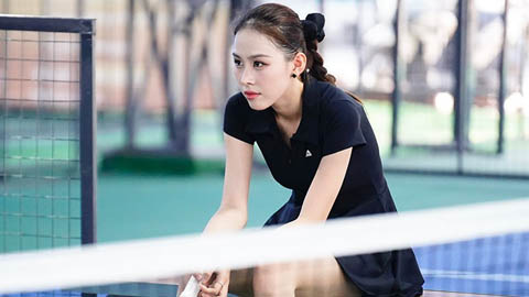 Á hậu Lê Nguyễn Ngọc Hằng gây chú ý ngày mở màn giải Pickleball Việt Nam 2025