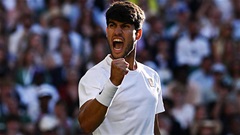 Wimbledon 2025: 'Nhà vua' Carlos Alcaraz hủy diệt tay vợt Anh, đoạt vé bán kết sau 99 phút