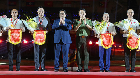 Thủ tướng Phạm Minh Chính dự Lễ khai mạc Giải bóng đá Công an, Cảnh sát các nước ASEAN mở rộng 2025