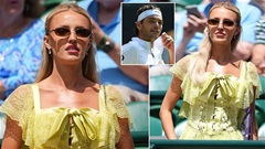 Nàng WAG xinh đẹp nhất làng tennis gây sốt trên khán đài Wimbledon