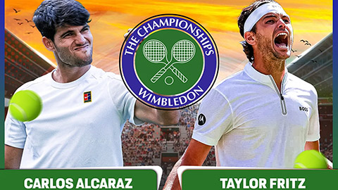 Nhận định tennis Carlos Alcaraz vs Taylor Fritz, 19h30 ngày 11/7: Sức mạnh nhà vua Wimbledon