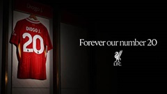 Liverpool chính thức treo vĩnh viễn số 20 để tưởng nhớ Jota