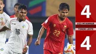 VIDEO bàn thắng U23 Myanmar vs U23 Timor Leste: 4-4 (U23 Đông Nam Á 2025)