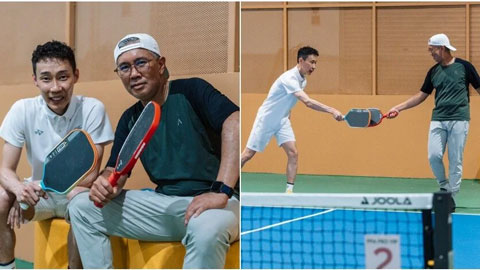 Huyền thoại Lee Chong Wei chuyển sang Pickleball, fan khen bộ tay 'chuẩn lông thủ'