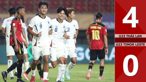 VIDEO bàn thắng U23 Thái Lan vs U23 Timor Leste: 4-0 (U23 Đông Nam Á 2025)