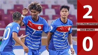 VIDEO bàn thắng U23 Philippines vs U23 Brunei: 2-0 (U23 Đông Nam Á 2025)