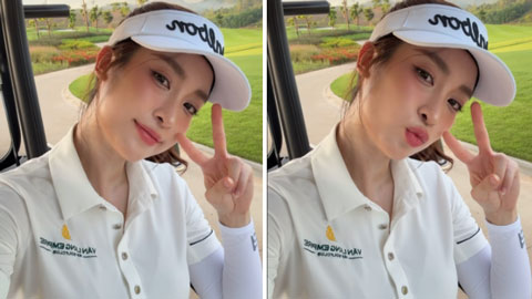 Hoa hậu Đỗ Mỹ Linh khoe thần thái 'dâu hào môn' khi chơi golf giữa trời nắng gắt