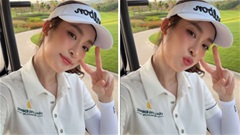 Hoa hậu Đỗ Mỹ Linh khoe thần thái 'dâu hào môn' khi chơi golf giữa trời nắng gắt