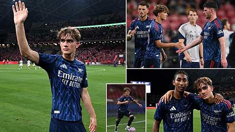VIDEO màn trình diễn của thần đồng Arsenal 15 tuổi trước AC Milan